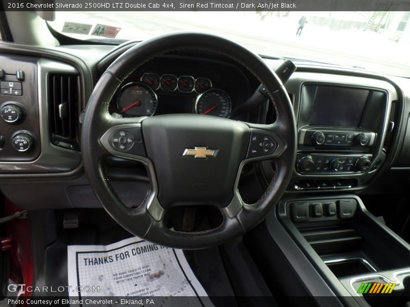 Siren Red Tintcoat / Dark Ash/Jet Black 2016 Chevrolet Silverado 2500HD LTZ Double Cab 4x4