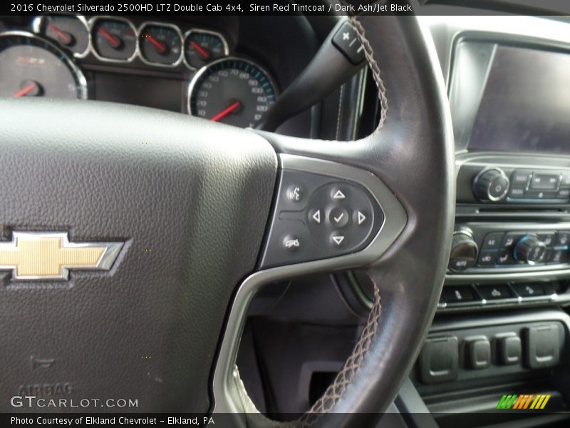 Siren Red Tintcoat / Dark Ash/Jet Black 2016 Chevrolet Silverado 2500HD LTZ Double Cab 4x4
