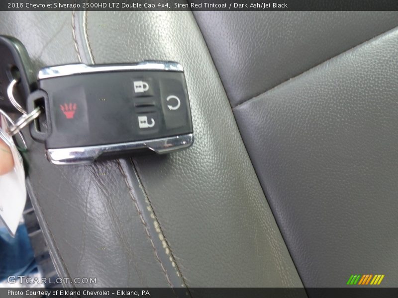 Siren Red Tintcoat / Dark Ash/Jet Black 2016 Chevrolet Silverado 2500HD LTZ Double Cab 4x4