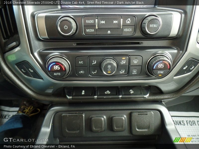 Siren Red Tintcoat / Dark Ash/Jet Black 2016 Chevrolet Silverado 2500HD LTZ Double Cab 4x4