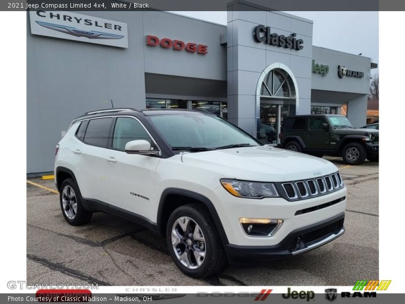 White / Black 2021 Jeep Compass Limited 4x4