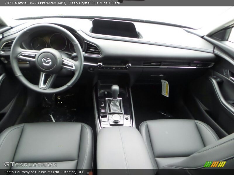 Deep Crystal Blue Mica / Black 2021 Mazda CX-30 Preferred AWD