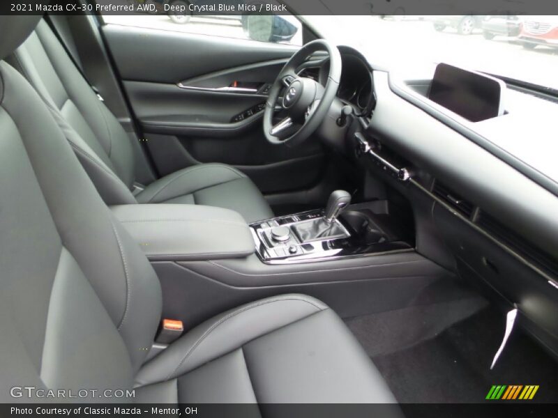 Deep Crystal Blue Mica / Black 2021 Mazda CX-30 Preferred AWD