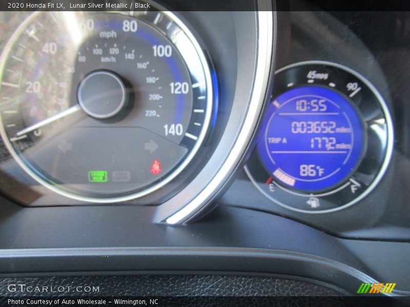 Lunar Silver Metallic / Black 2020 Honda Fit LX