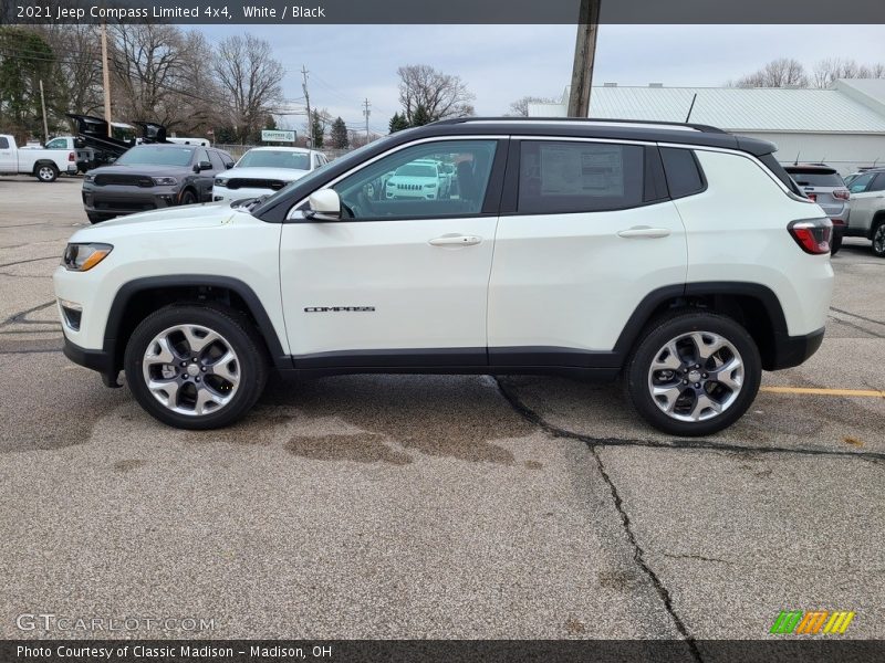 White / Black 2021 Jeep Compass Limited 4x4