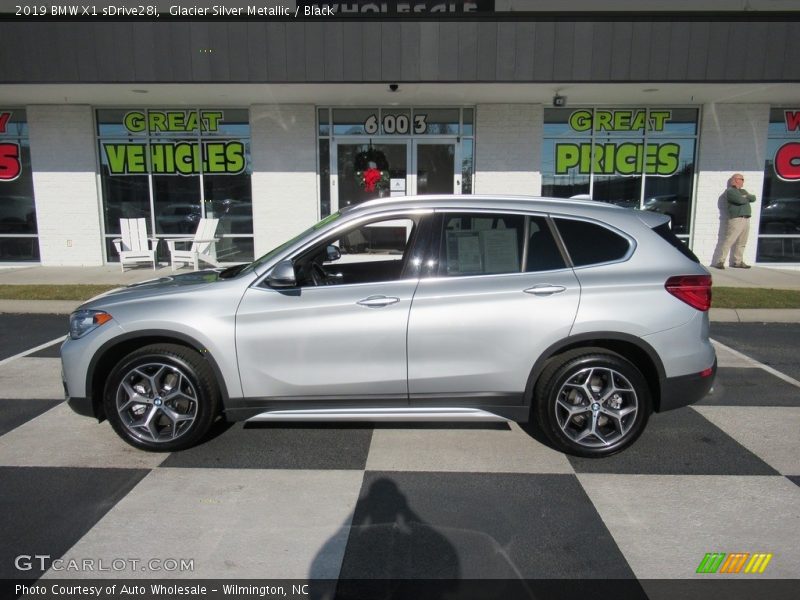 Glacier Silver Metallic / Black 2019 BMW X1 sDrive28i