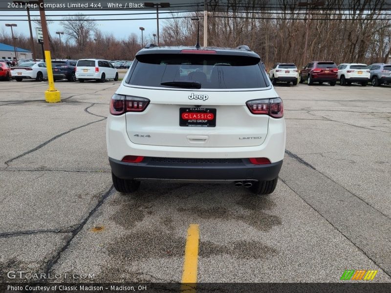 White / Black 2021 Jeep Compass Limited 4x4