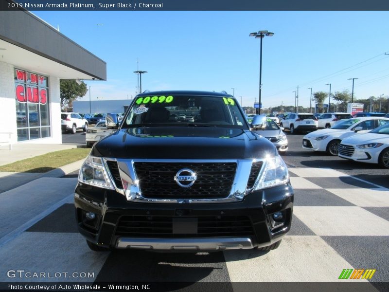 Super Black / Charcoal 2019 Nissan Armada Platinum