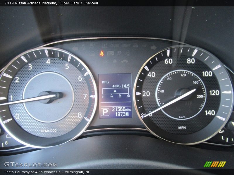 Super Black / Charcoal 2019 Nissan Armada Platinum