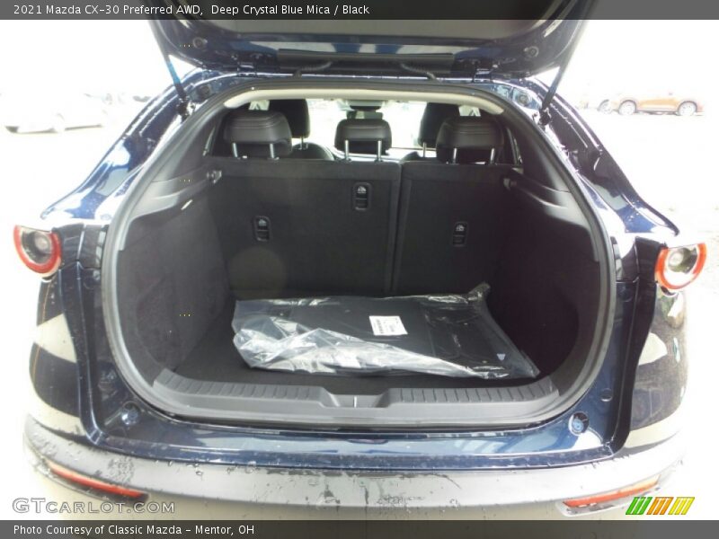 Deep Crystal Blue Mica / Black 2021 Mazda CX-30 Preferred AWD