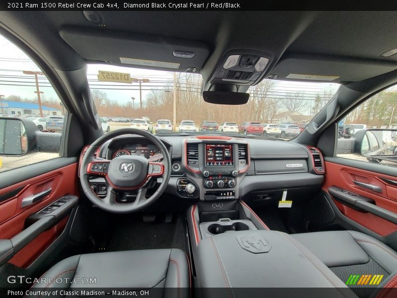  2021 1500 Rebel Crew Cab 4x4 Red/Black Interior