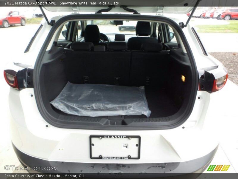 Snowflake White Pearl Mica / Black 2021 Mazda CX-3 Sport AWD
