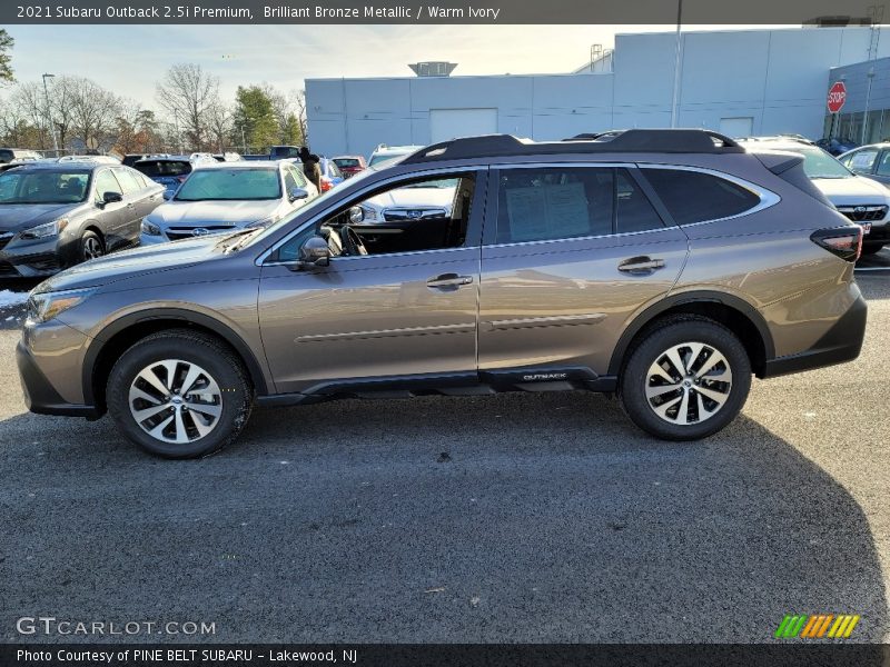 Brilliant Bronze Metallic / Warm Ivory 2021 Subaru Outback 2.5i Premium