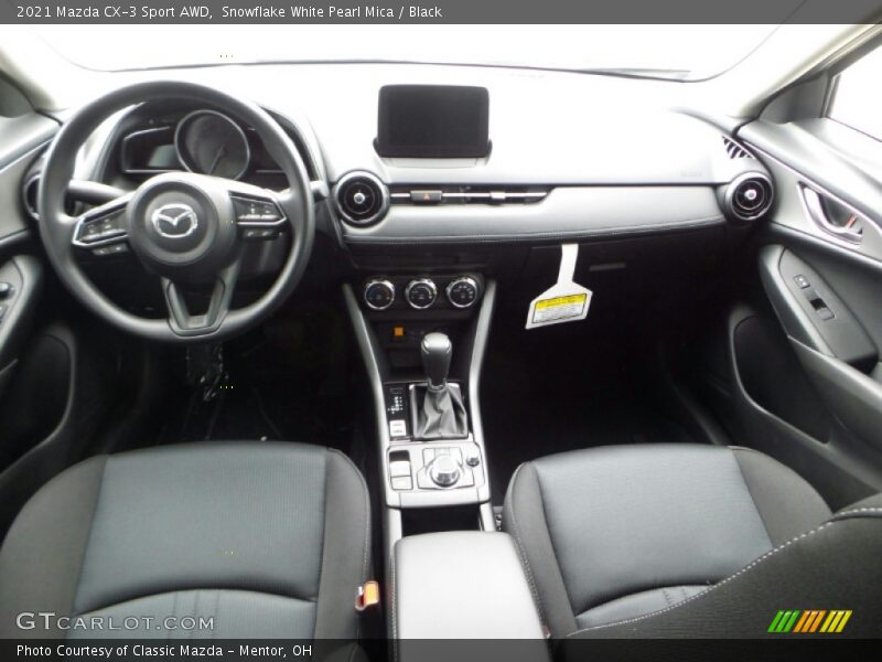 Snowflake White Pearl Mica / Black 2021 Mazda CX-3 Sport AWD