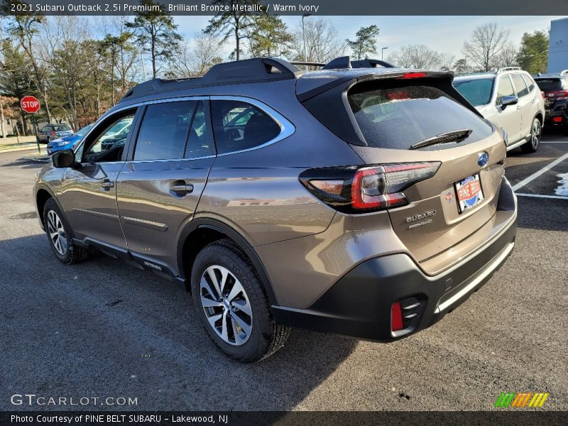 Brilliant Bronze Metallic / Warm Ivory 2021 Subaru Outback 2.5i Premium