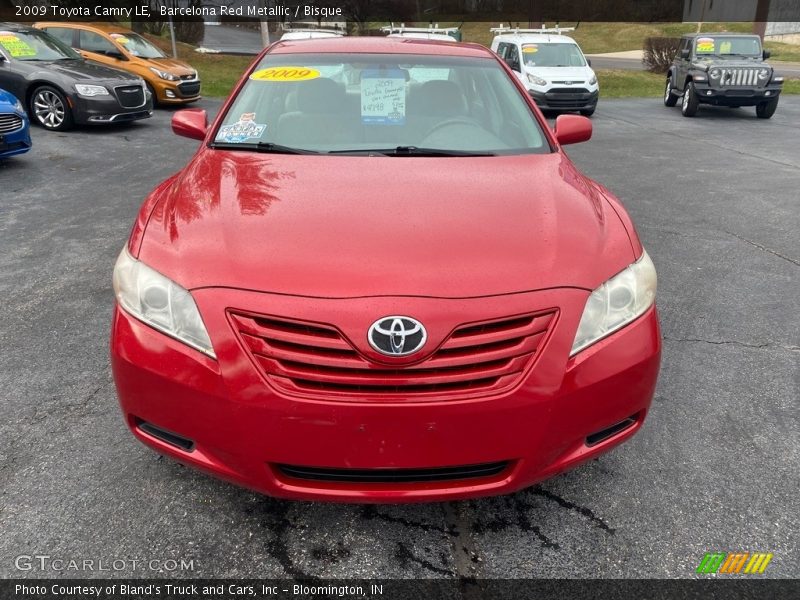 Barcelona Red Metallic / Bisque 2009 Toyota Camry LE