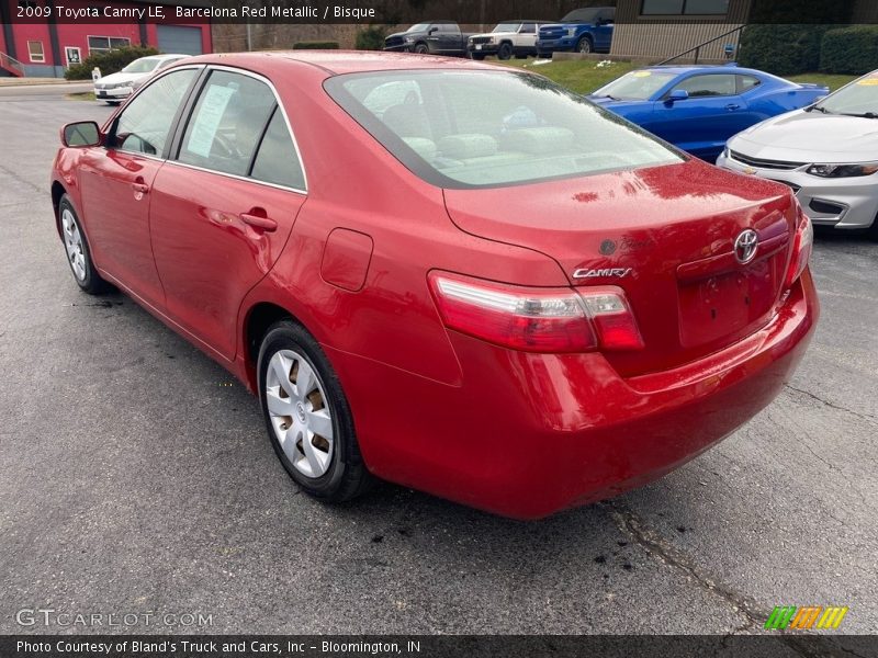 Barcelona Red Metallic / Bisque 2009 Toyota Camry LE