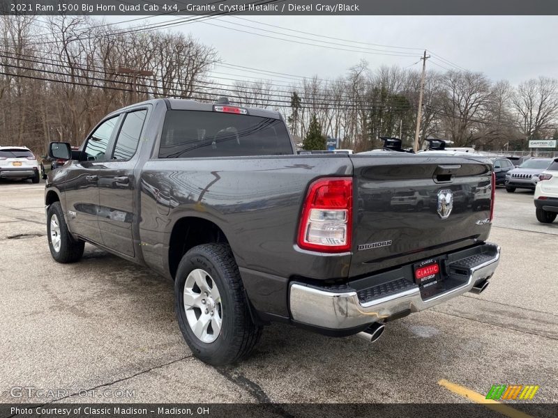 Granite Crystal Metallic / Diesel Gray/Black 2021 Ram 1500 Big Horn Quad Cab 4x4