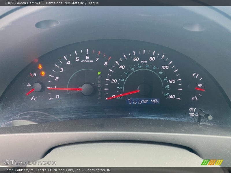 Barcelona Red Metallic / Bisque 2009 Toyota Camry LE