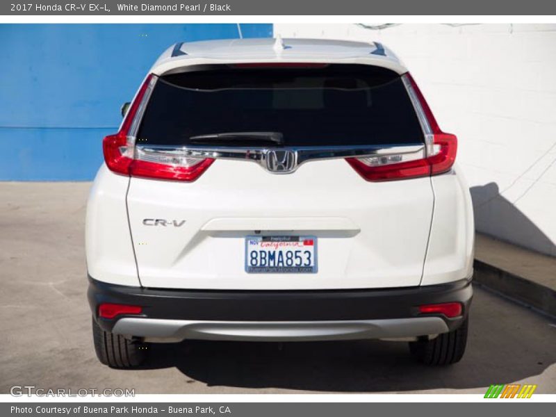 White Diamond Pearl / Black 2017 Honda CR-V EX-L