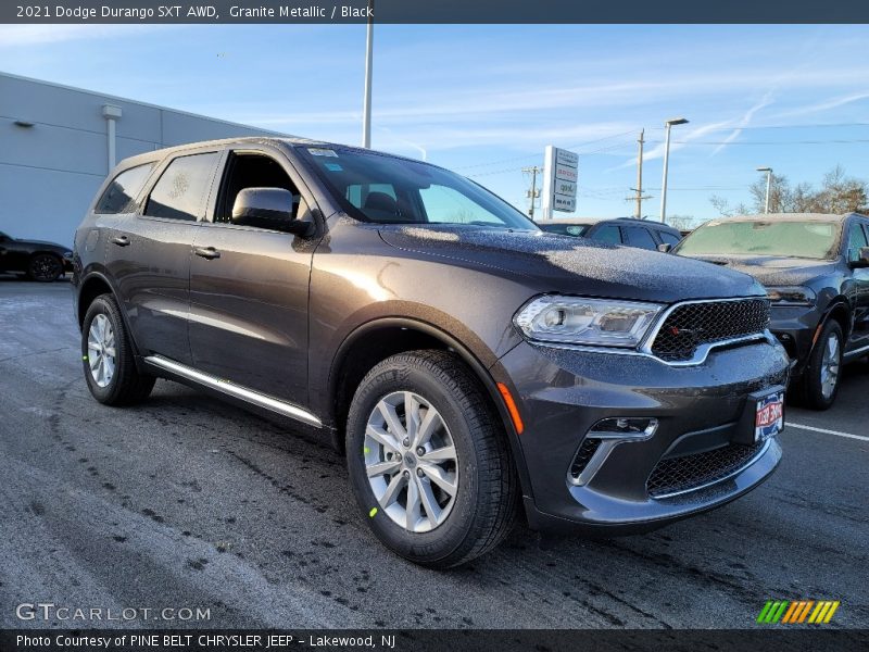 Granite Metallic / Black 2021 Dodge Durango SXT AWD