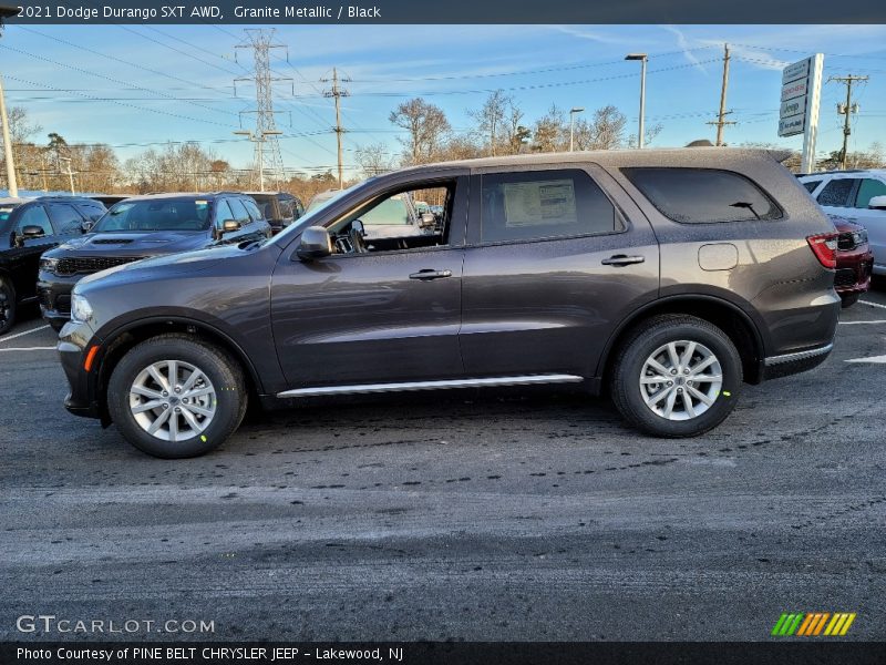 Granite Metallic / Black 2021 Dodge Durango SXT AWD