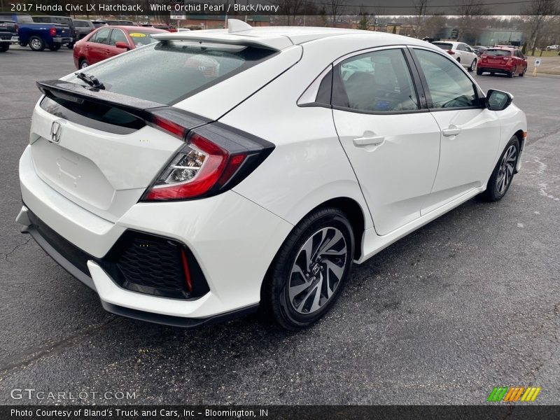 White Orchid Pearl / Black/Ivory 2017 Honda Civic LX Hatchback