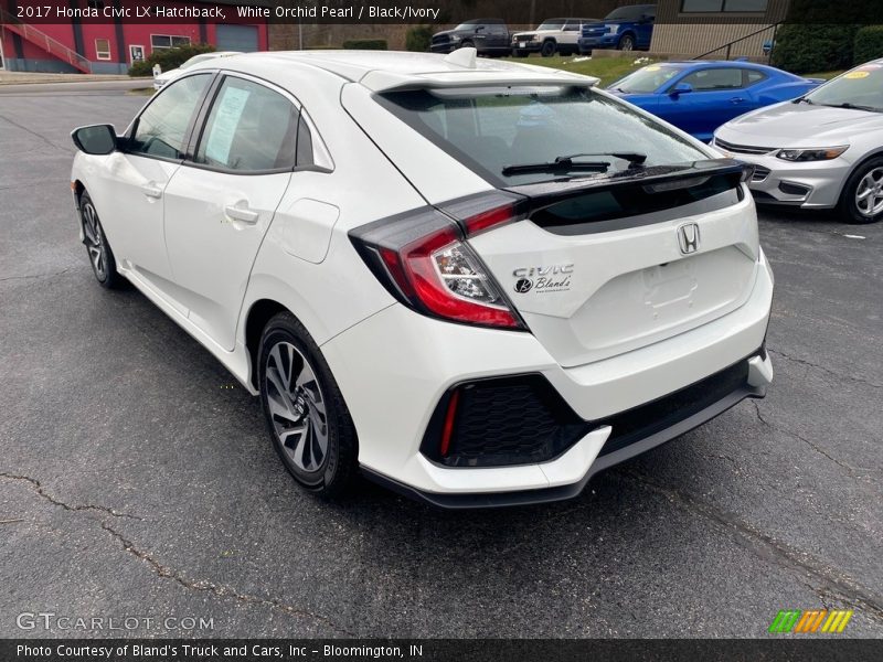 White Orchid Pearl / Black/Ivory 2017 Honda Civic LX Hatchback