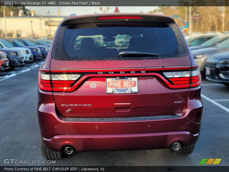 Octane Red Pearl / Black 2021 Dodge Durango GT AWD