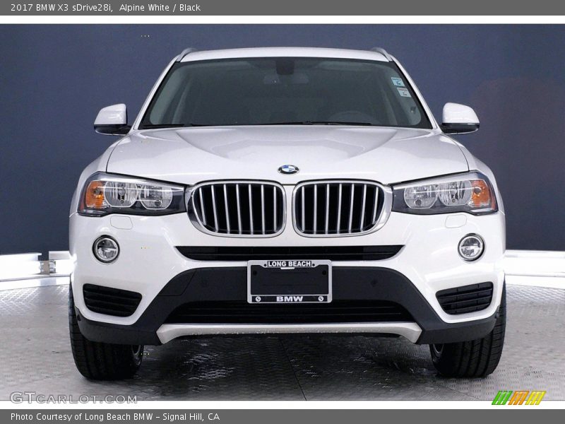 Alpine White / Black 2017 BMW X3 sDrive28i