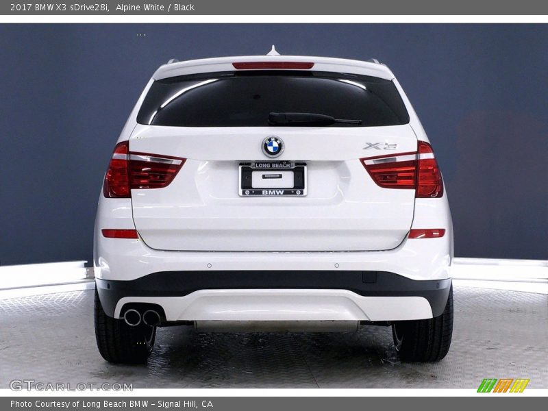 Alpine White / Black 2017 BMW X3 sDrive28i