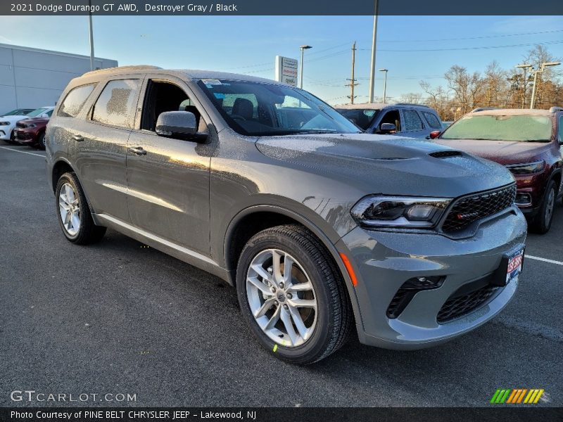 Destroyer Gray / Black 2021 Dodge Durango GT AWD