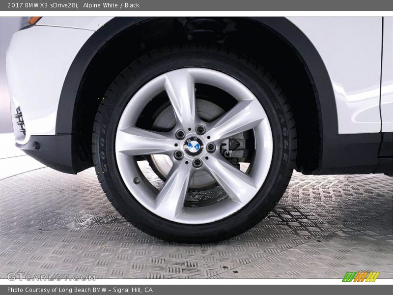 Alpine White / Black 2017 BMW X3 sDrive28i