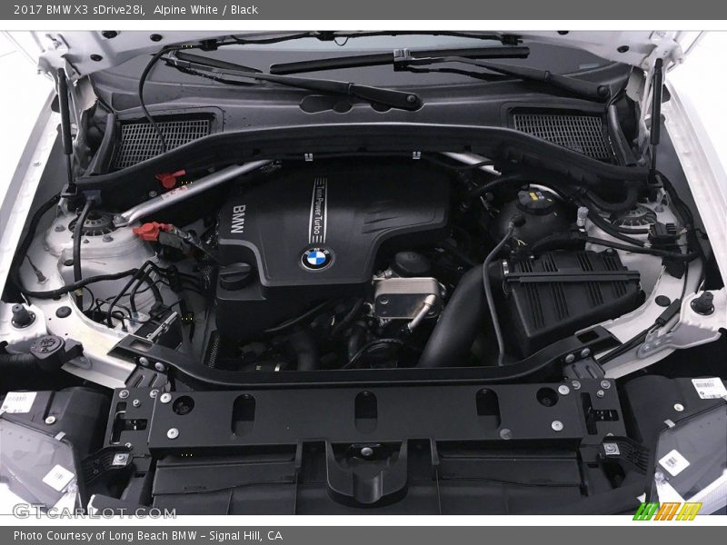 Alpine White / Black 2017 BMW X3 sDrive28i