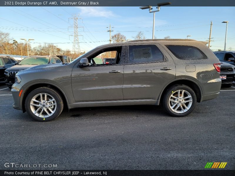 Destroyer Gray / Black 2021 Dodge Durango GT AWD
