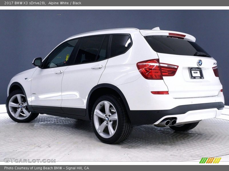 Alpine White / Black 2017 BMW X3 sDrive28i
