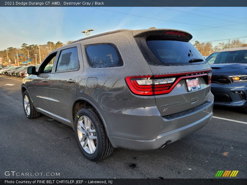Destroyer Gray / Black 2021 Dodge Durango GT AWD