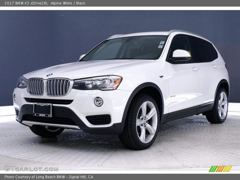 Alpine White / Black 2017 BMW X3 sDrive28i