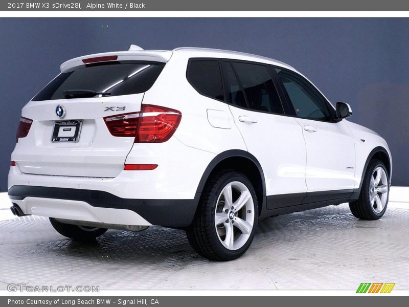 Alpine White / Black 2017 BMW X3 sDrive28i