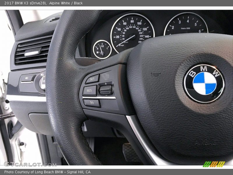 Alpine White / Black 2017 BMW X3 sDrive28i