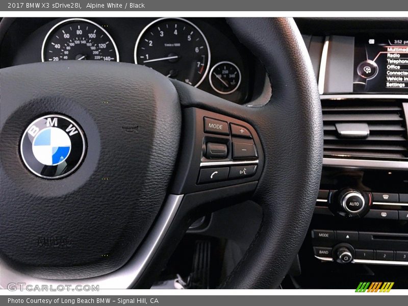 Alpine White / Black 2017 BMW X3 sDrive28i