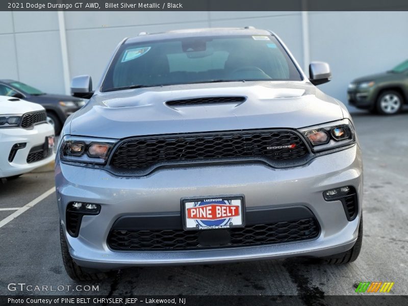 Billet Silver Metallic / Black 2021 Dodge Durango GT AWD