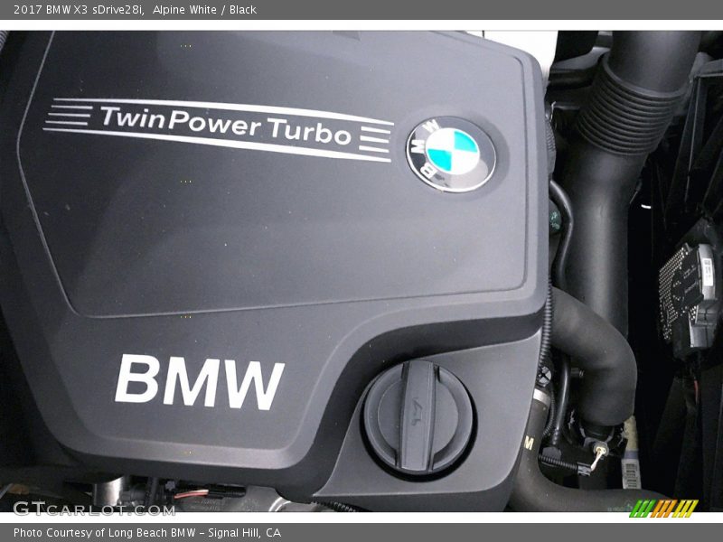 Alpine White / Black 2017 BMW X3 sDrive28i