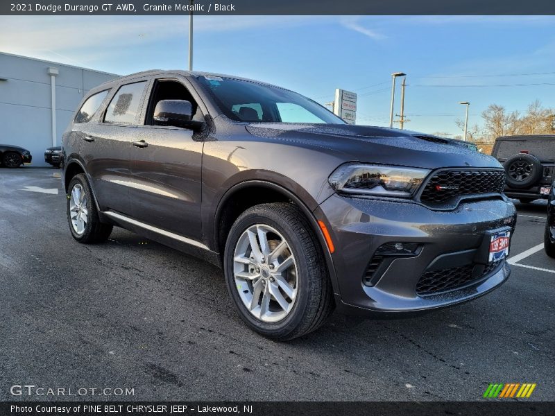 Granite Metallic / Black 2021 Dodge Durango GT AWD