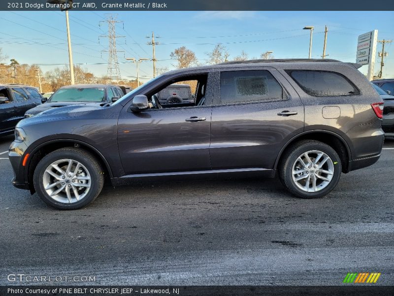 Granite Metallic / Black 2021 Dodge Durango GT AWD