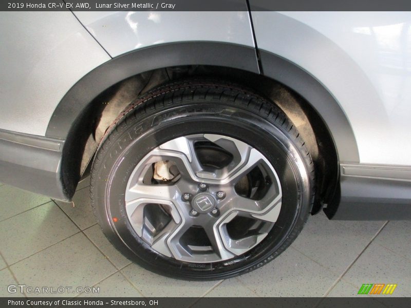 Lunar Silver Metallic / Gray 2019 Honda CR-V EX AWD