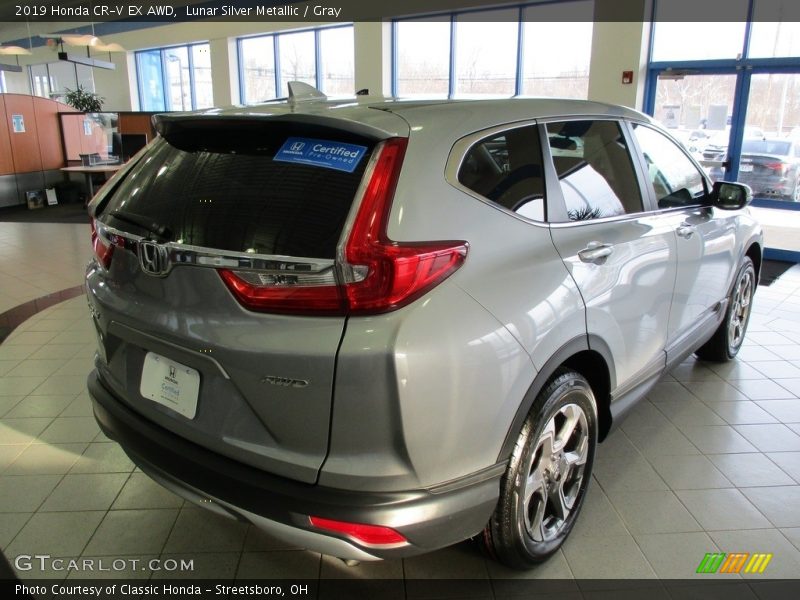 Lunar Silver Metallic / Gray 2019 Honda CR-V EX AWD