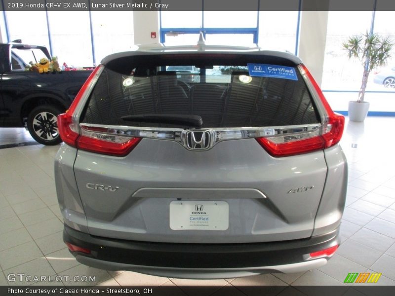 Lunar Silver Metallic / Gray 2019 Honda CR-V EX AWD