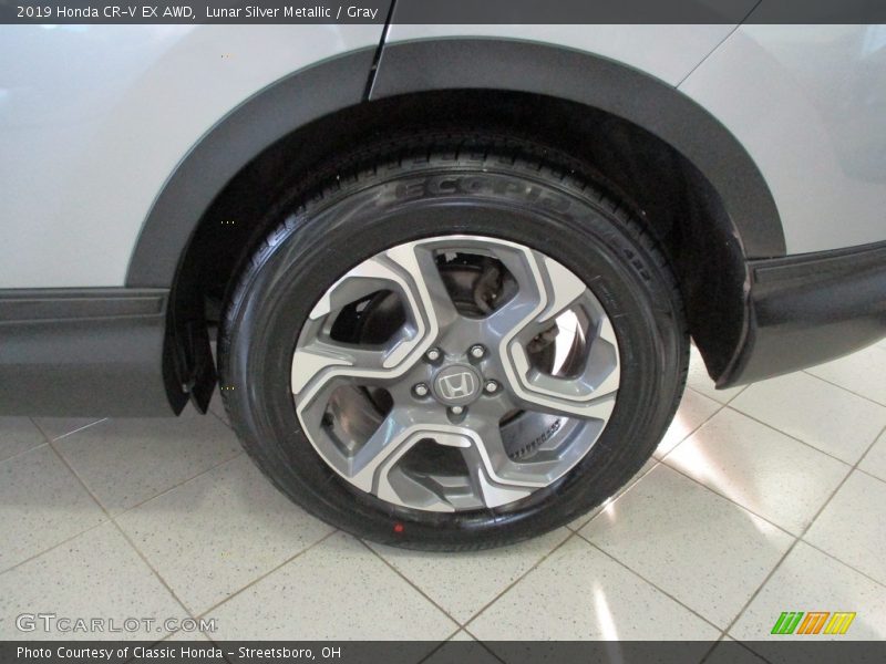 Lunar Silver Metallic / Gray 2019 Honda CR-V EX AWD