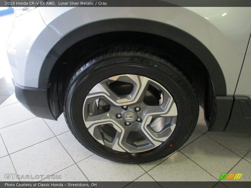 Lunar Silver Metallic / Gray 2019 Honda CR-V EX AWD
